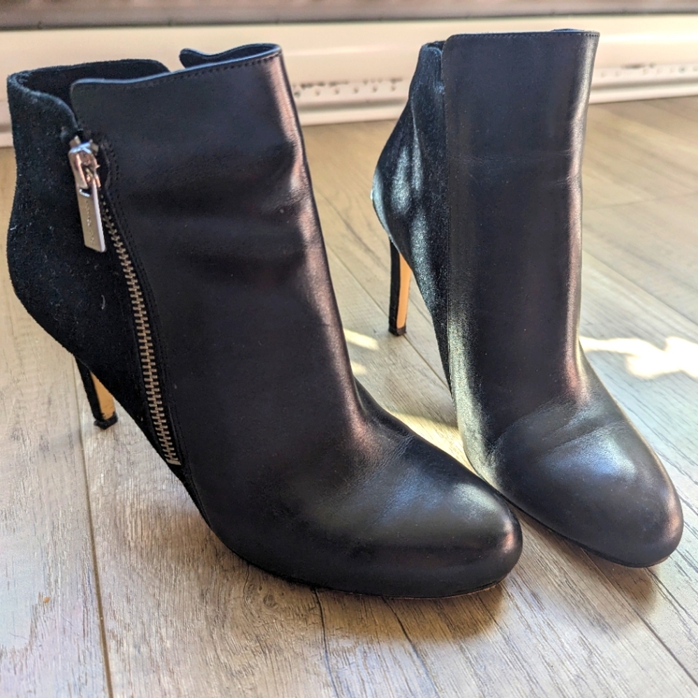 Michael Kors black stiletto booties